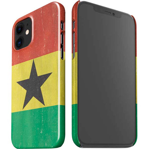 Ghana Flag Distressed iPhone 12 Mini Lite Case