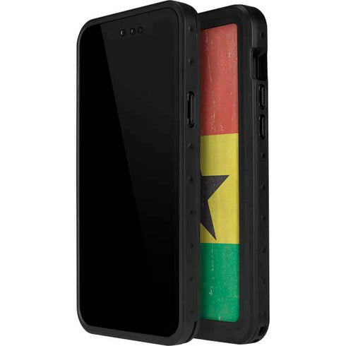 Ghana Flag Distressed iPhone 12 Mini Waterproof Case