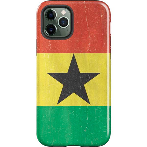 Ghana Flag Distressed iPhone 12 Pro Impact Case