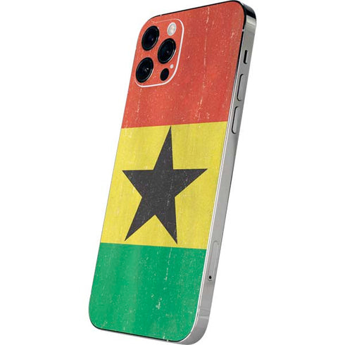 Ghana Flag Distressed iPhone 12 Pro Max Skin