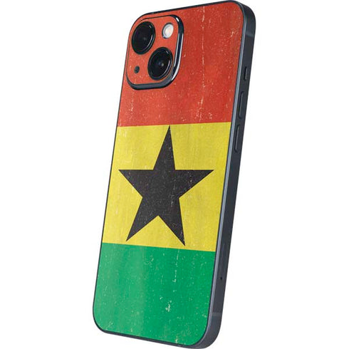 Ghana Flag Distressed iPhone 13 Mini Skin