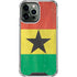 Ghana Flag Distressed iPhone 13 Pro Max Clear Case