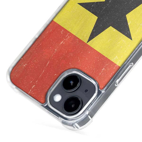 Ghana Flag Distressed iPhone 15 Plus MagSafe Case