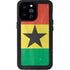 Ghana Flag Distressed iPhone 14 Pro Max Waterproof Case