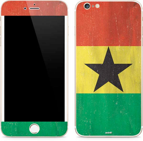 Ghana Flag Distressed iPhone 6/6s Plus Skin