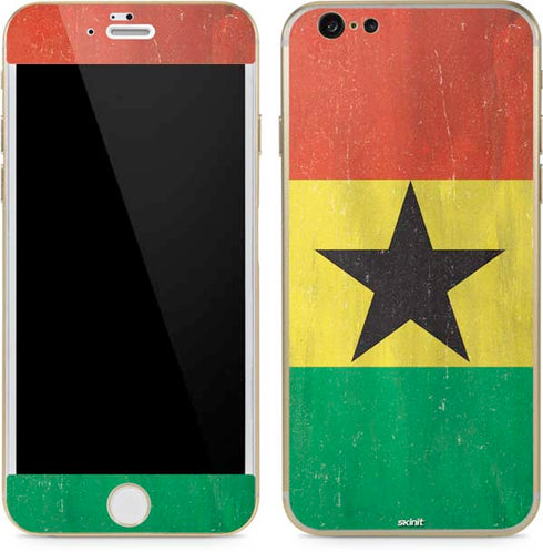 Ghana Flag Distressed iPhone 6/6s Skin