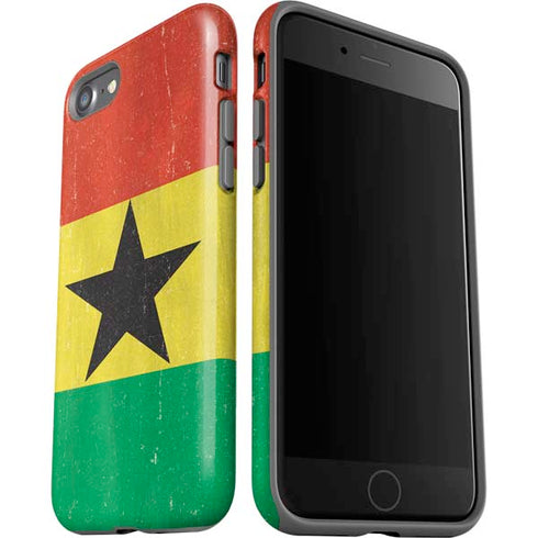 Ghana Flag Distressed iPhone SE (2nd & 3rd Gen) Pro Case