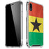 Ghana Flag Distressed iPhone XR Clear Case