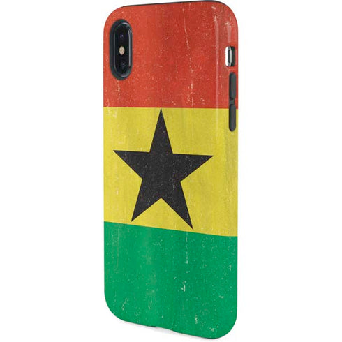 Ghana Flag Distressed iPhone XS Pro Case