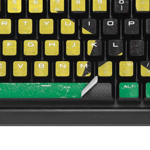 Ghana Flag Distressed K95 RGB PLATINUM Mechanical Gaming Keyboard Skin