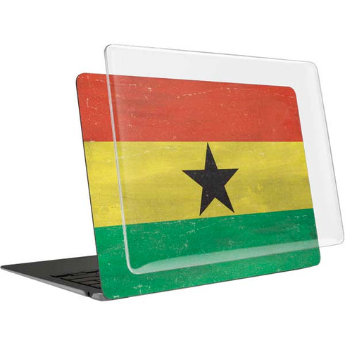 Ghana Flag Distressed MacBook Air 13in (2020) Case plus Skin