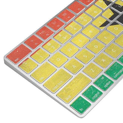 Ghana Flag Distressed Magic Keyboard Skin