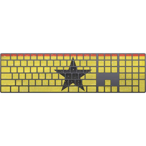 Ghana Flag Distressed Magic Keyboard with Numeric Keypad Skin