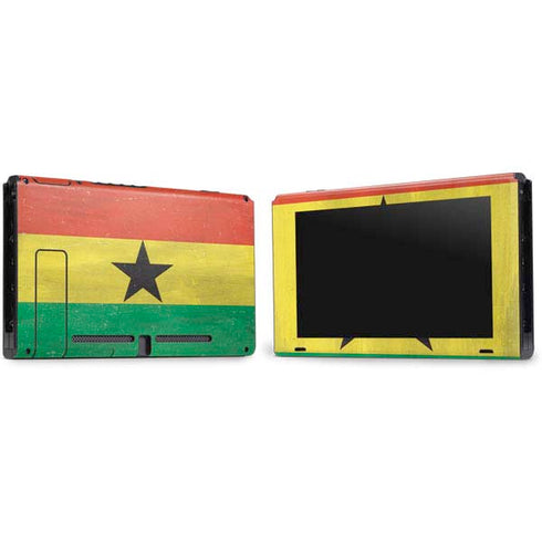 Ghana Flag Distressed Nintendo Switch Bundle Skin