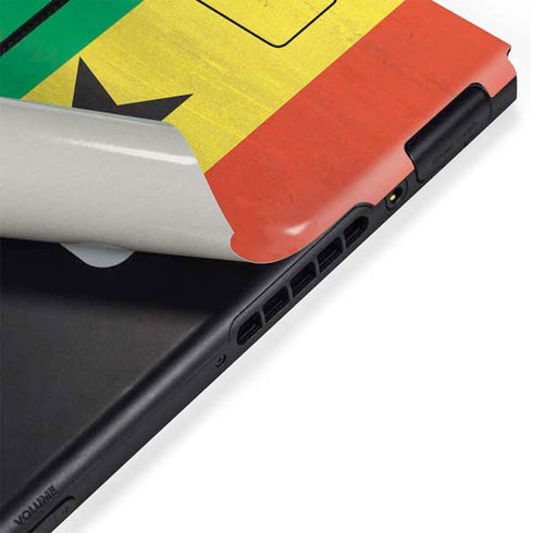 Ghana Flag Distressed Nintendo Switch Bundle Skin