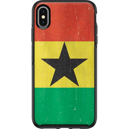 Ghana Flag Distressed Otterbox Symmetry iPhone Skin