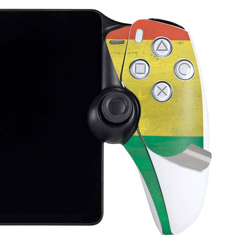 Ghana Flag Distressed PlayStation Portal Remote Player Skin