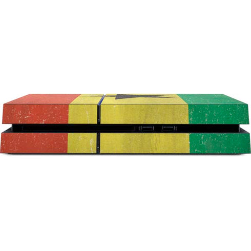 Ghana Flag Distressed PS4 Console Skin
