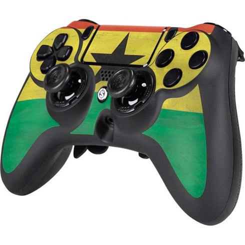 Ghana Flag Distressed PS4/PC SCUF Impact Controller Skin