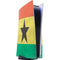 Ghana Flag Distressed PS5 Console Skin