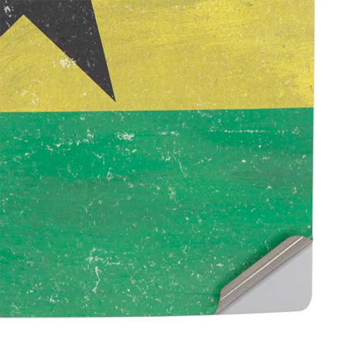 Ghana Flag Distressed PS5 Console Skin
