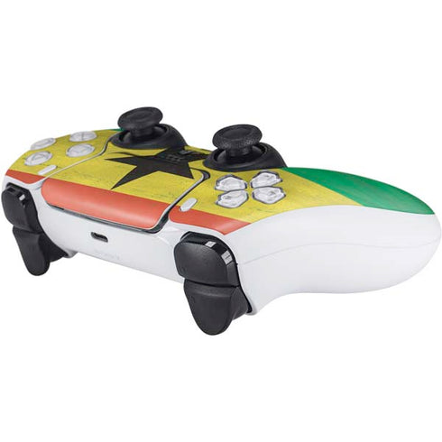 Ghana Flag Distressed PS5 Controller Skin