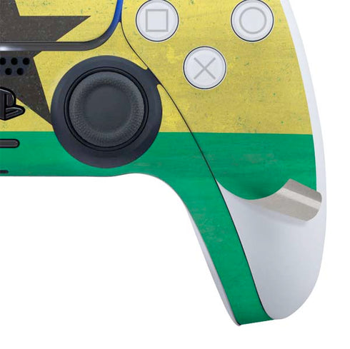 Ghana Flag Distressed PS5 Slim Digital Edition Bundle Skin