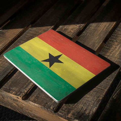 Ghana Flag Distressed Surface Laptop 3 13.5in Skin