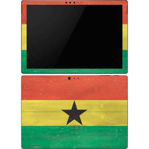Ghana Flag Distressed Surface Pro 6 Skin