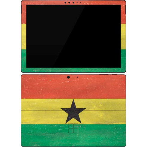 Ghana Flag Distressed Surface Pro 7 Skin