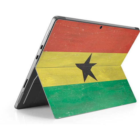 Ghana Flag Distressed Surface Pro 8 Skin