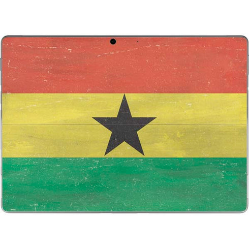 Ghana Flag Distressed Surface Pro 9 Skin