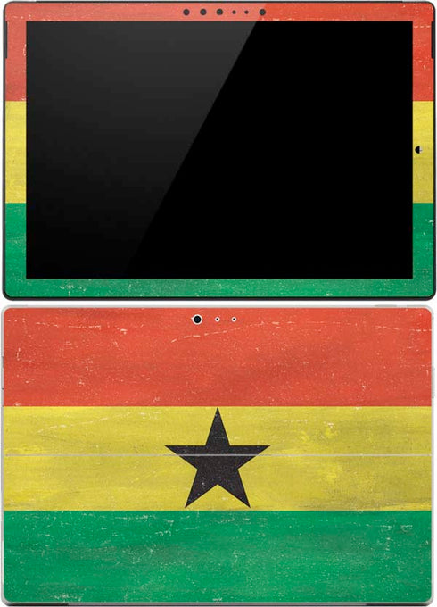 Ghana Flag Distressed Surface Pro (2017) Skin