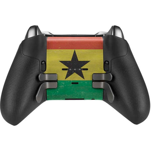 Ghana Flag Distressed Xbox Elite Wireless Controller Series 2 Skin