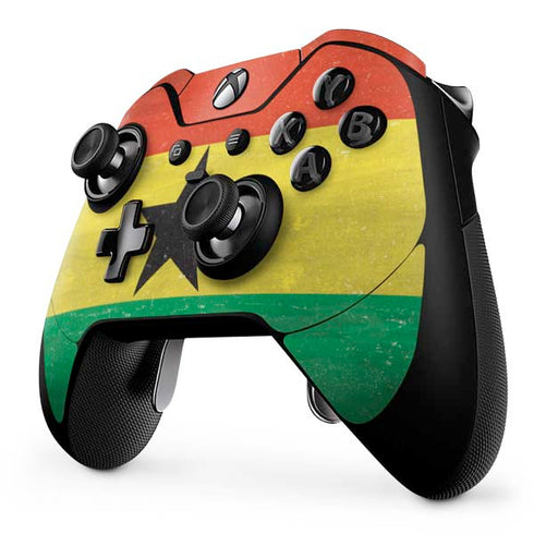 Ghana Flag Distressed Xbox One Elite Controller Skin