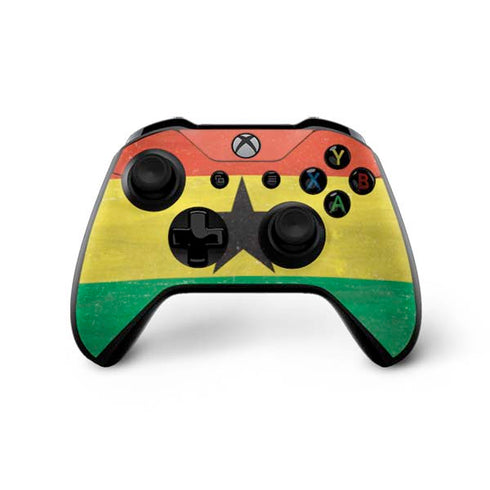 Ghana Flag Distressed Xbox One X Bundle Skin