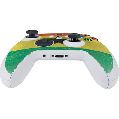 Ghana Flag Distressed Xbox Series S Controller Skin