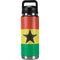 Ghana Flag Distressed YETI Rambler 26oz Bottle Skin