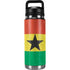 Ghana Flag Distressed YETI Rambler 26oz Bottle Skin