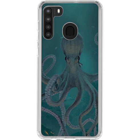 Vincent Hie Giant Octopus Galaxy A21 Clear Case