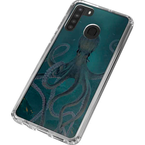 Vincent Hie Giant Octopus Galaxy A21 Clear Case