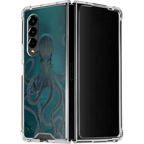 Vincent Hie Giant Octopus Galaxy Z Fold4 5G Clear Case