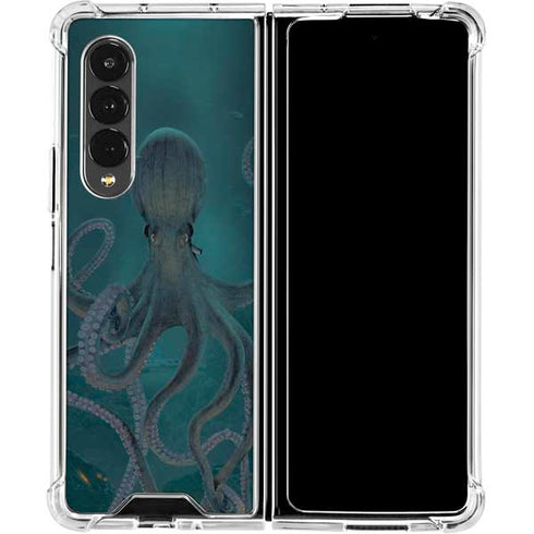 Vincent Hie Giant Octopus Galaxy Z Fold4 5G Clear Case