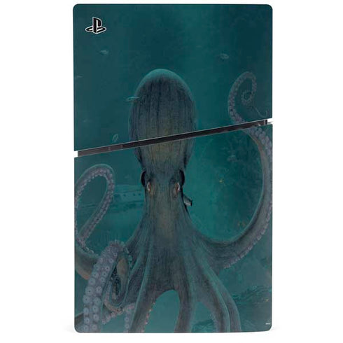 Giant Octopus by Vincent Hie PS5 Slim Digital Edition Console Skin