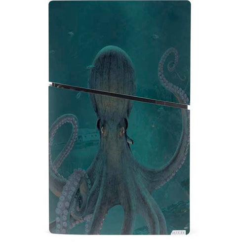 Giant Octopus by Vincent Hie PS5 Slim Digital Edition Console Skin