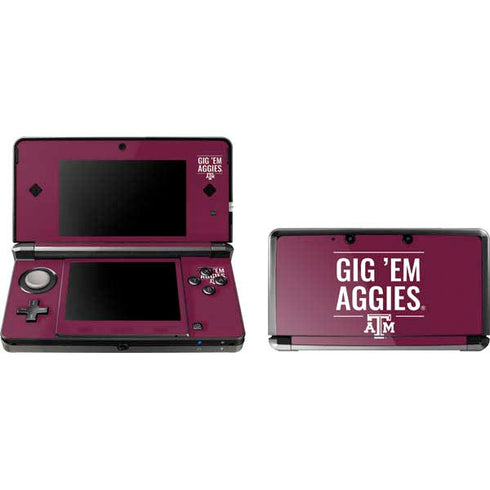 Texas A&M University Gig Em Aggies 3DS (2011) Skin