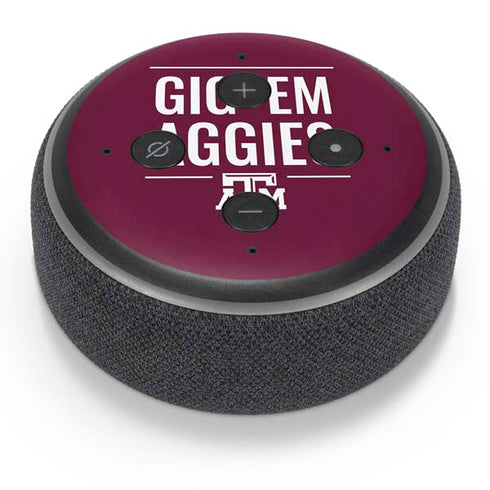 Texas A&M University Gig Em Aggies Amazon Echo Dot Skin