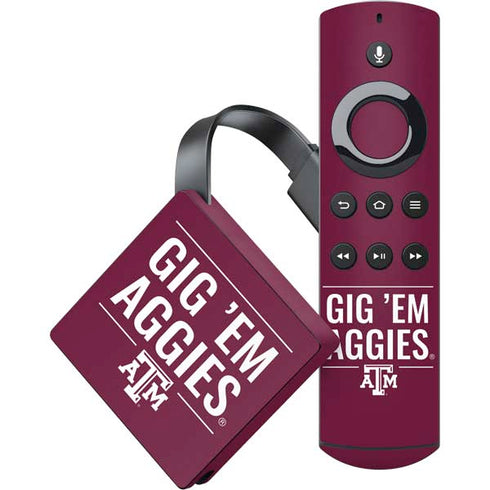 Texas A&M University Gig Em Aggies Amazon Fire TV Skin