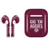 Texas A&M University Gig Em Aggies Apple AirPods Skin