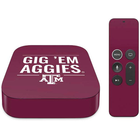 Texas A&M University Gig Em Aggies Apple TV Skin